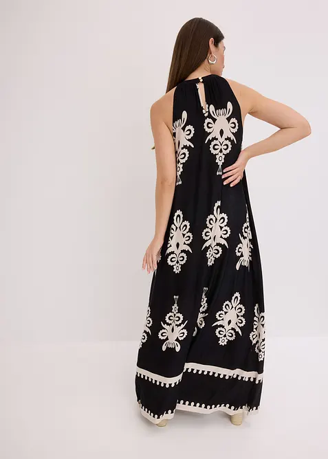 Abito in jersey fantasia di misto viscosa morbido, bonprix