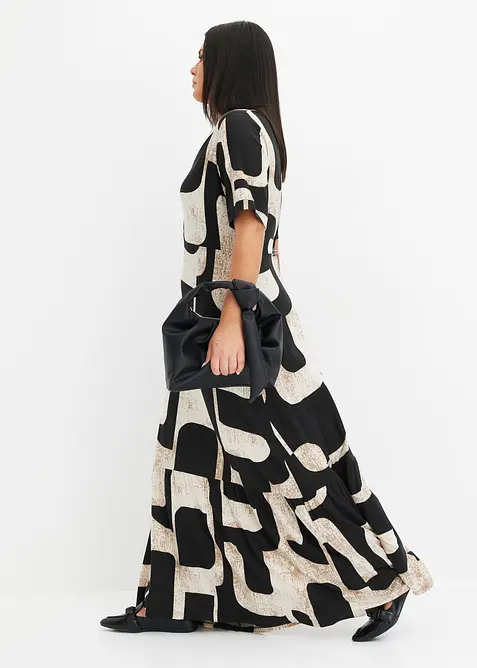 Abito lungo in morbido misto viscosa, bonprix