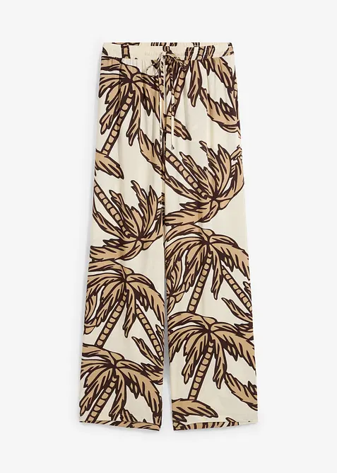 Pantaloni larghi in viscosa fluente, bonprix