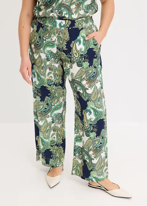 Pantaloni fantasia in viscosa fluida, bonprix