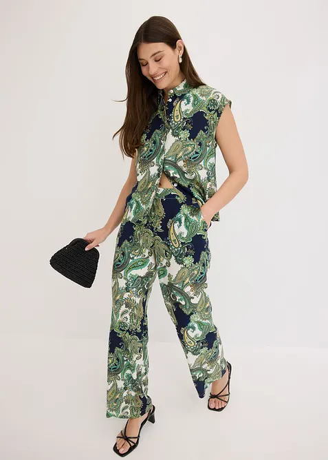 Camicetta fantasia in viscosa fluida, bonprix