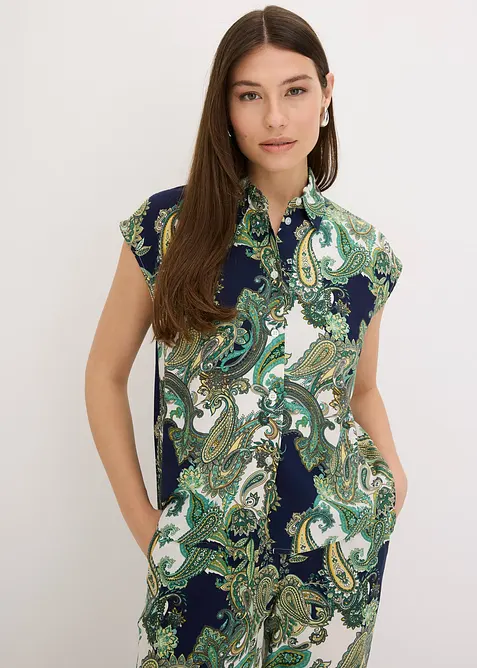 Camicetta fantasia in viscosa fluida, bonprix