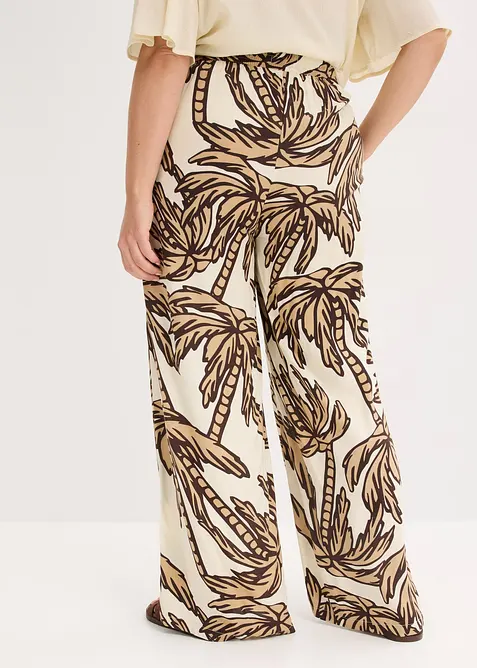 Pantaloni larghi in viscosa fluida, bonprix