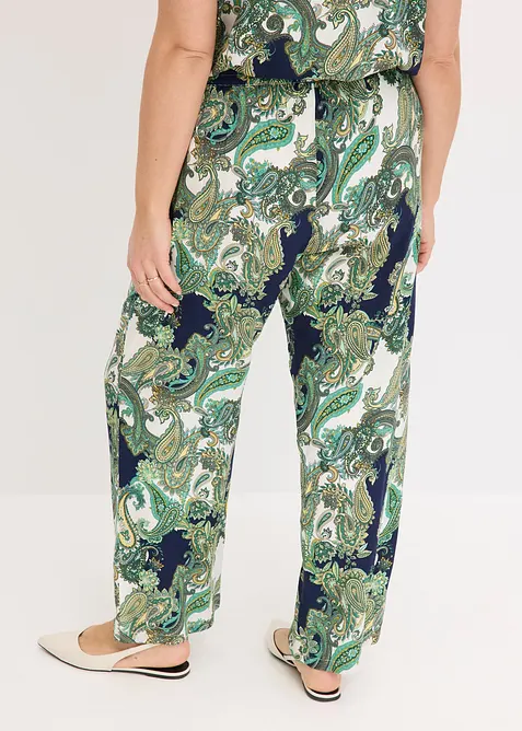 Pantaloni fantasia in viscosa fluida, bonprix
