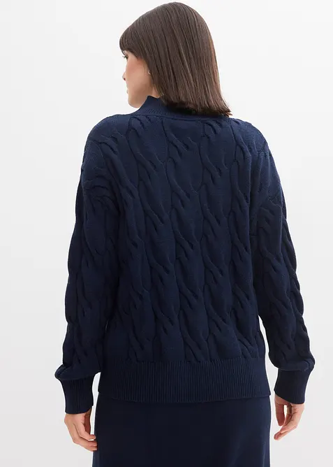 Maglione oversize in misto viscosa morbido, bonprix