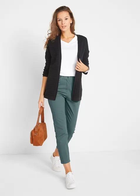 Pantaloni cropped a vita alta, bonprix