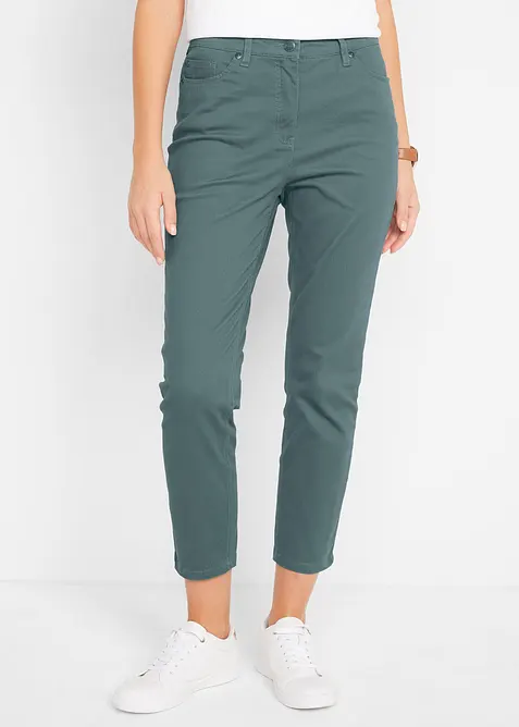 Pantaloni cropped a vita alta, bonprix