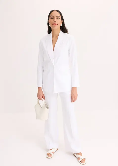 Blazer in misto lino, bonprix