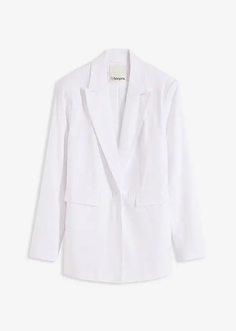 Blazer in misto lino, bonprix