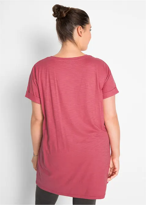 T-shirt lunga in puro cotone, bonprix