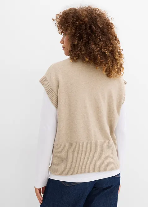 Gilet in maglia oversize, bonprix