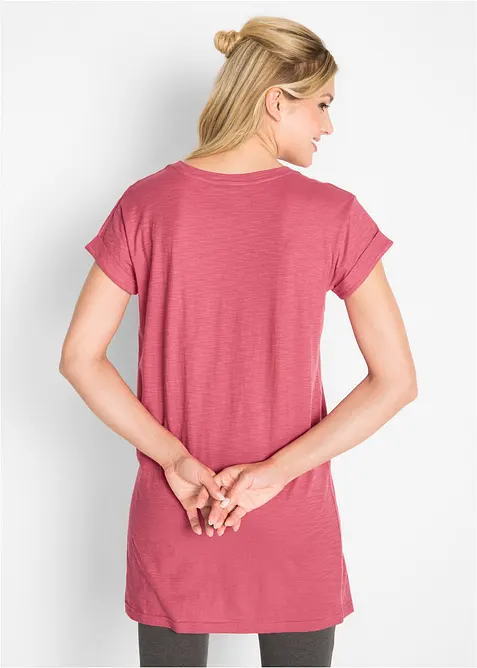 T-shirt lunga in puro cotone, bonprix