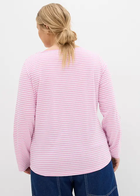 Maglia a maniche lunghe in puro cotone, bonprix