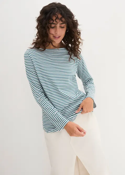 Maglia a maniche lunghe in puro cotone, bonprix