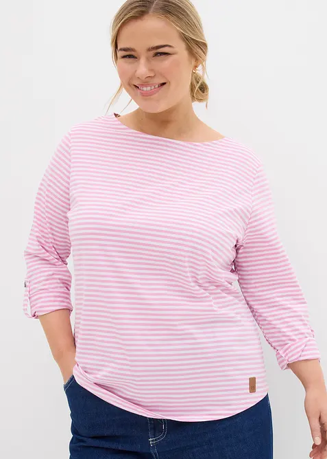 Maglia a maniche lunghe in puro cotone, bonprix