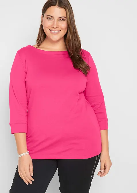 Maglia a maniche lunghe in puro cotone biologico, bonprix