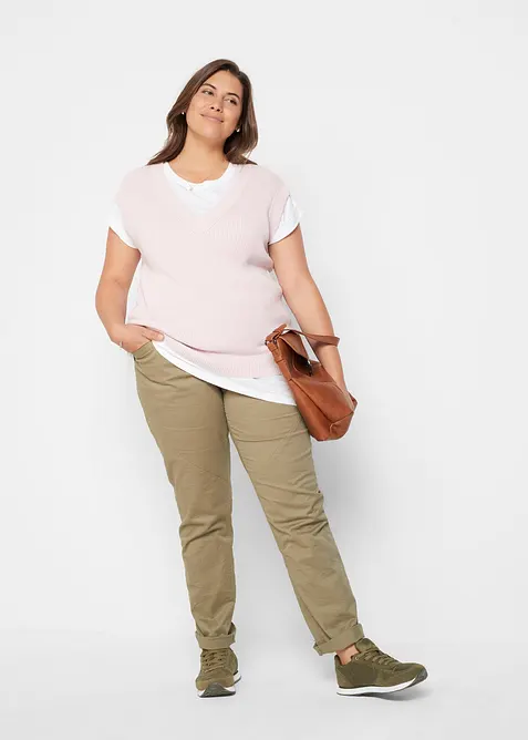T-shirt lunga in puro cotone, bonprix