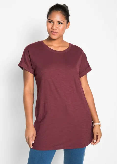 T-shirt lunga in puro cotone, bonprix