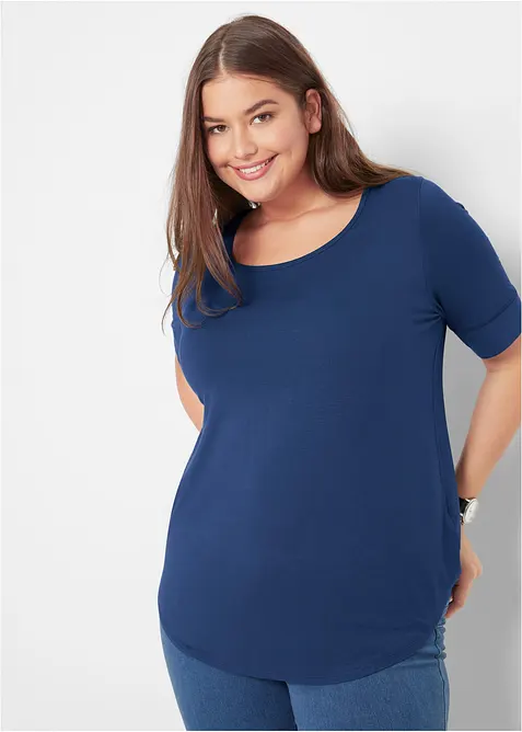 Maglia lunga in morbida viscosa, bonprix