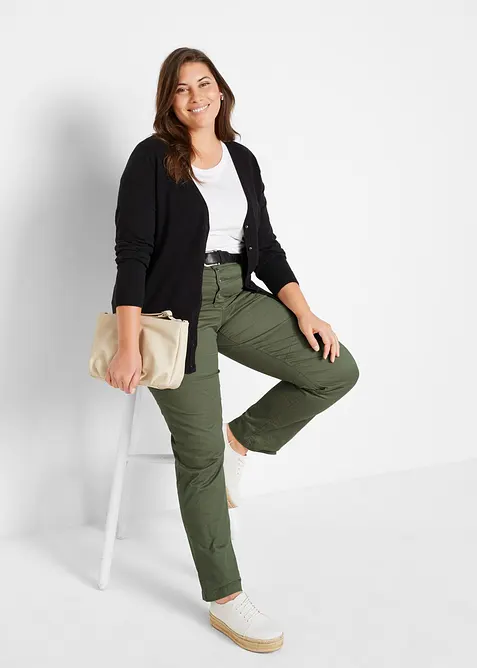 Cardigan in filato fine con bottoni, bonprix