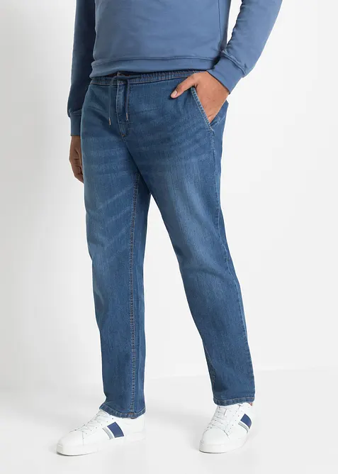 Jeans leggeri elasticizzati con elastico in vita regular fit, straight, bonprix