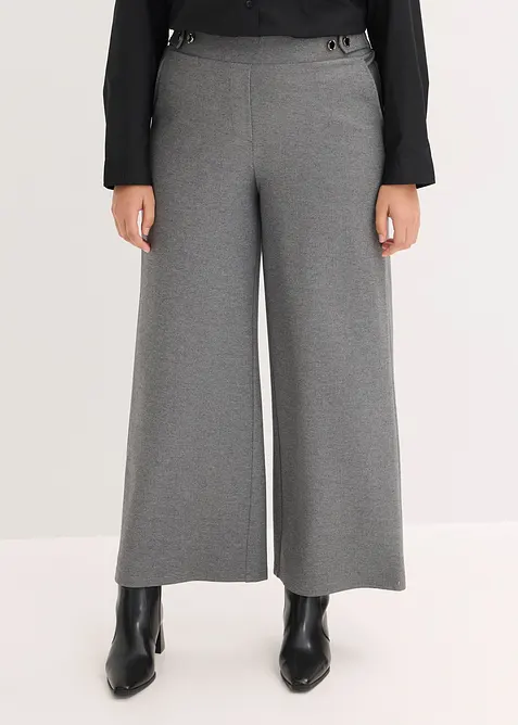 Pantaloni in jersey con traversina decorativa, bonprix