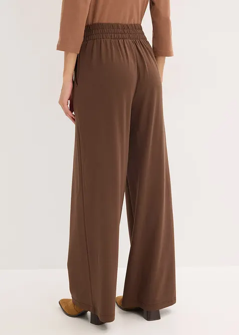 Pantaloni in jersey punto di Roma, bonprix