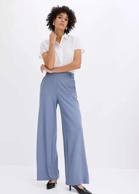 Pantaloni in jersey con traversina decorativa, bonprix