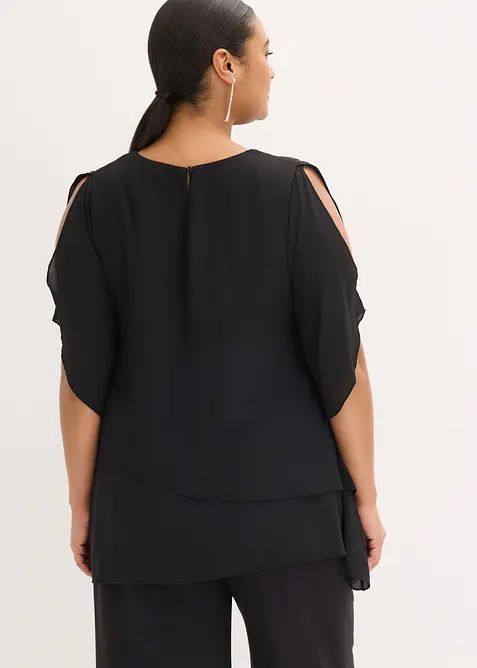 Blusa asimmetrica a pi&ugrave; veli, bonprix