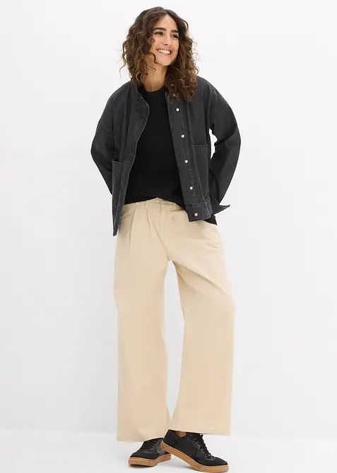 Maxi maglia in puro cotone biologico pesante, bonprix