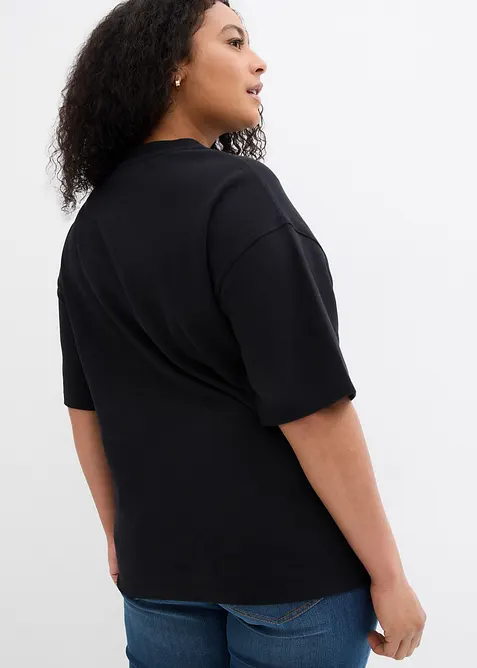 Maxi maglia in puro cotone biologico pesante, bonprix