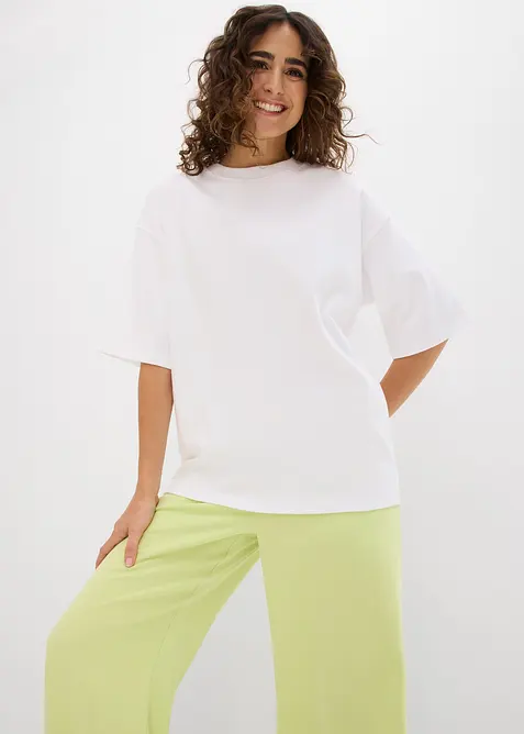 Maxi maglia in puro cotone biologico pesante, bonprix