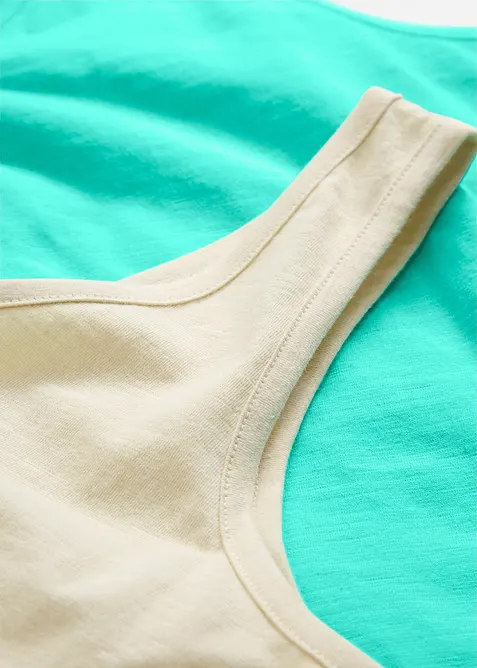 Canotta in puro cotone biologico (pacco da 2), bonprix