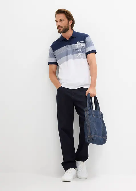 Polo a maniche corte in jersey di puro cotone biologico, bonprix