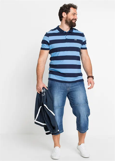 Jeans cargo a pinocchietto regular fit, straight, bonprix