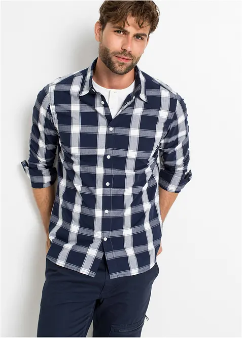 Camicia a maniche lunghe in puro cotone, bonprix