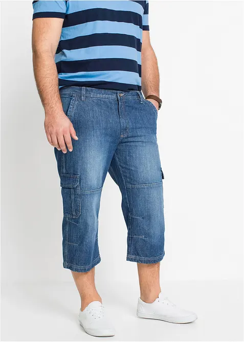 Jeans cargo a pinocchietto regular fit, straight, bonprix