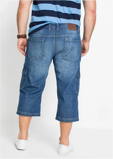 Jeans cargo a pinocchietto regular fit, straight, bonprix