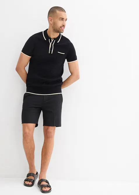 Polo con dettagli a contrasto, bonprix