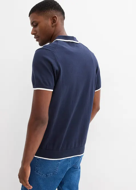 Polo con dettagli a contrasto, bonprix