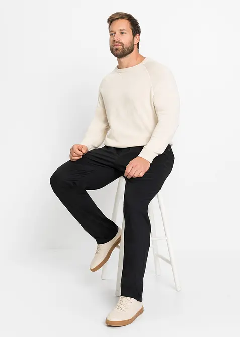 Pantaloni elasticizzati con elastico in vita regular fit, straight, bonprix