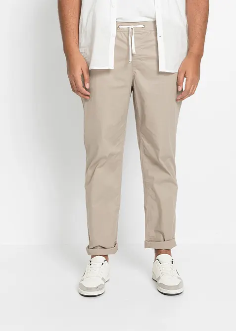 Pantaloni elasticizzati con elastico in vita regular fit, straight, bonprix