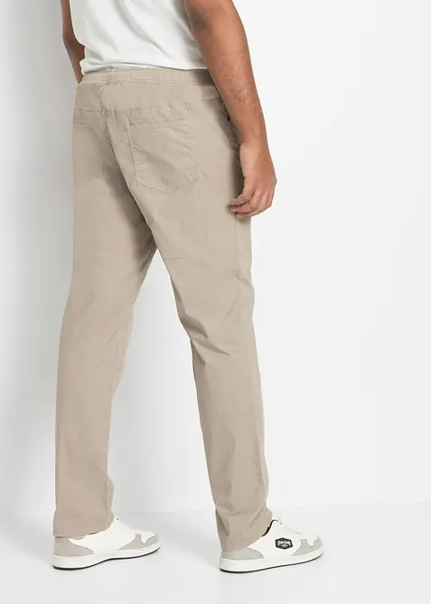 Pantaloni elasticizzati con elastico in vita regular fit, straight, bonprix