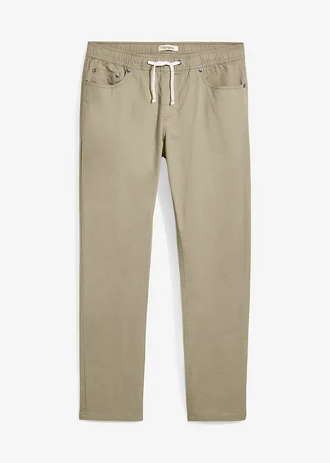 Pantaloni elasticizzati con elastico in vita regular fit, straight, bonprix
