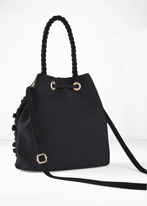 Borsa a secchiello con lavorazione strutturata, bonprix