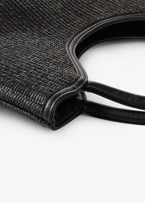 Borsa shopper in simil paglia, bonprix