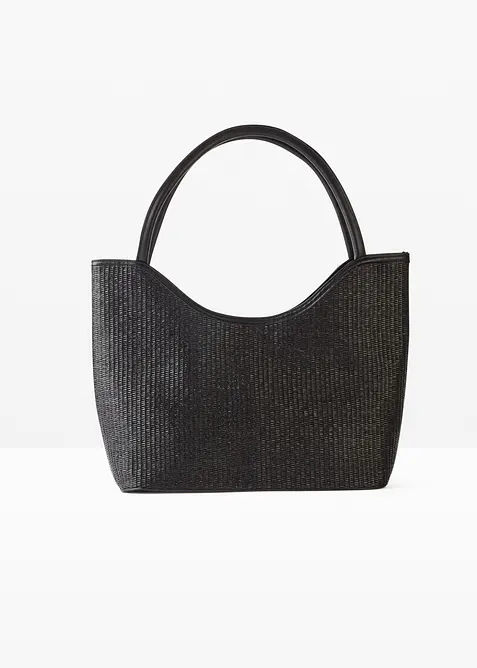 Borsa shopper in simil paglia, bonprix
