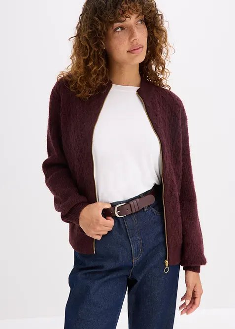 Cintura in pelle con fibbia classica, bonprix