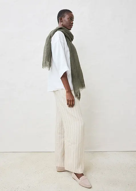 Camicetta oversize in puro lino, bonprix