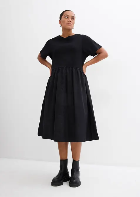 Abito midi in puro cotone, bonprix